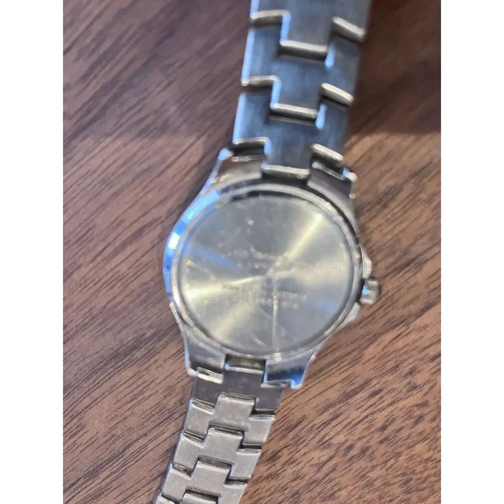 Anne Klein Sport‎ Watch Women Silver Tone New Battery 7